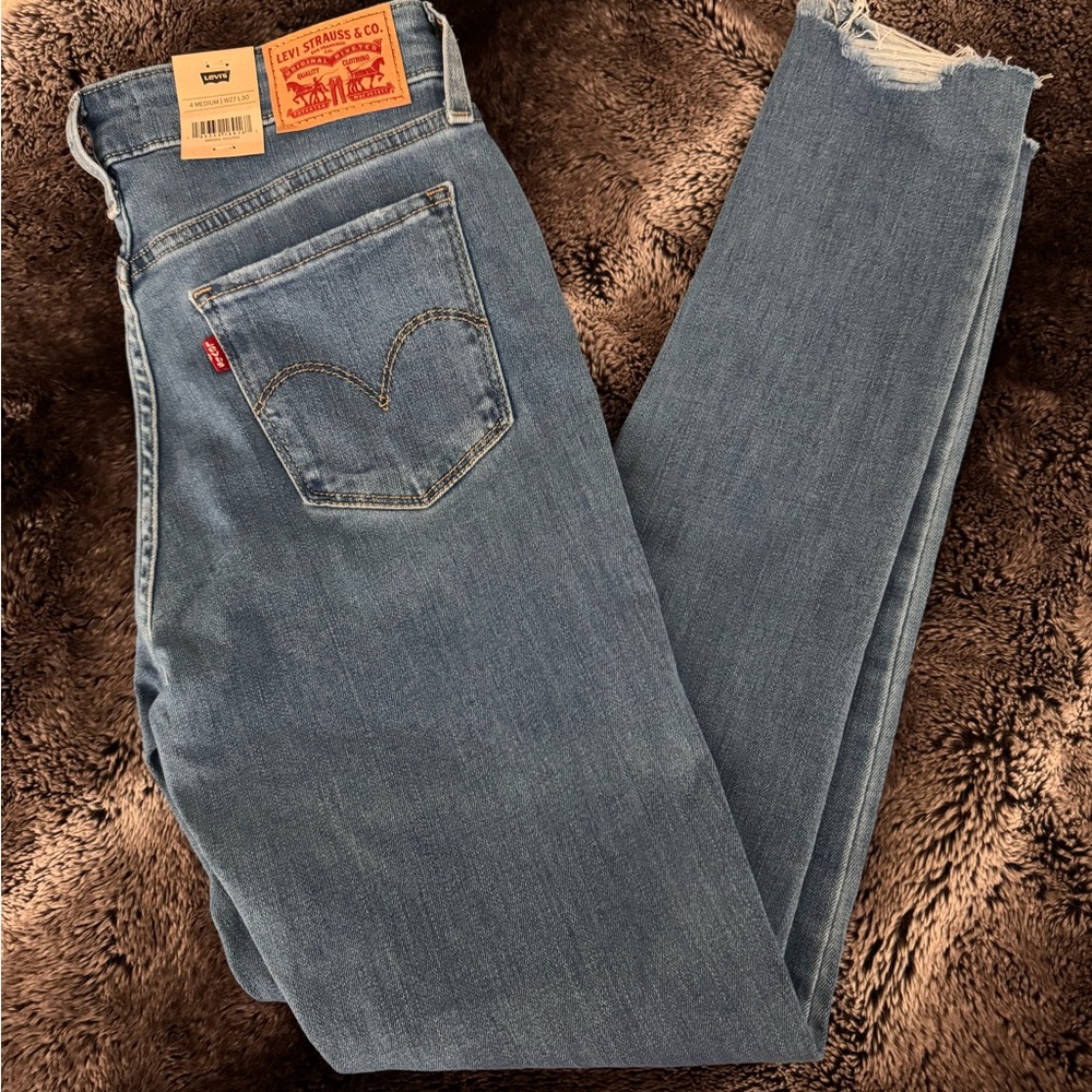 LEVI'S 711 distressed skinny jeans size 27